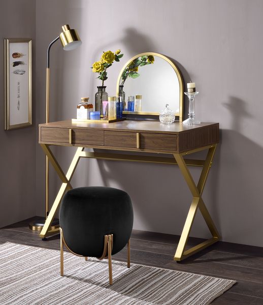 Coleen Vanity Desk w/Mirror & Jewelry Tray