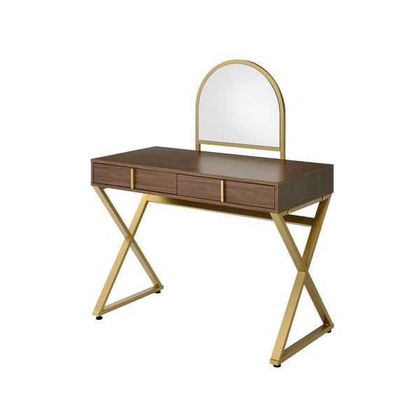 Coleen Vanity Desk w/Mirror & Jewelry Tray