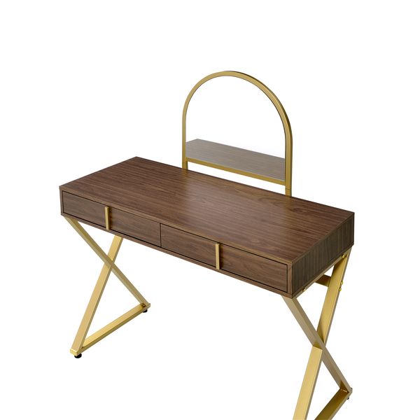 Coleen Vanity Desk w/Mirror & Jewelry Tray