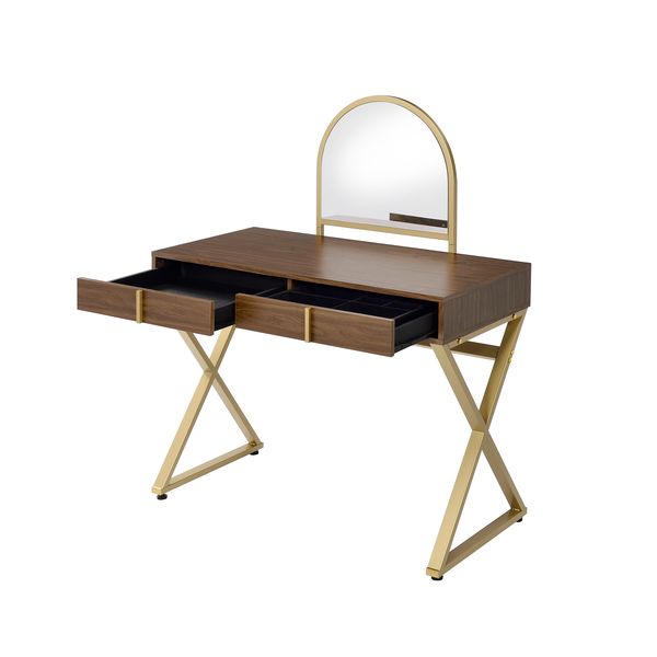 Coleen Vanity Desk w/Mirror & Jewelry Tray