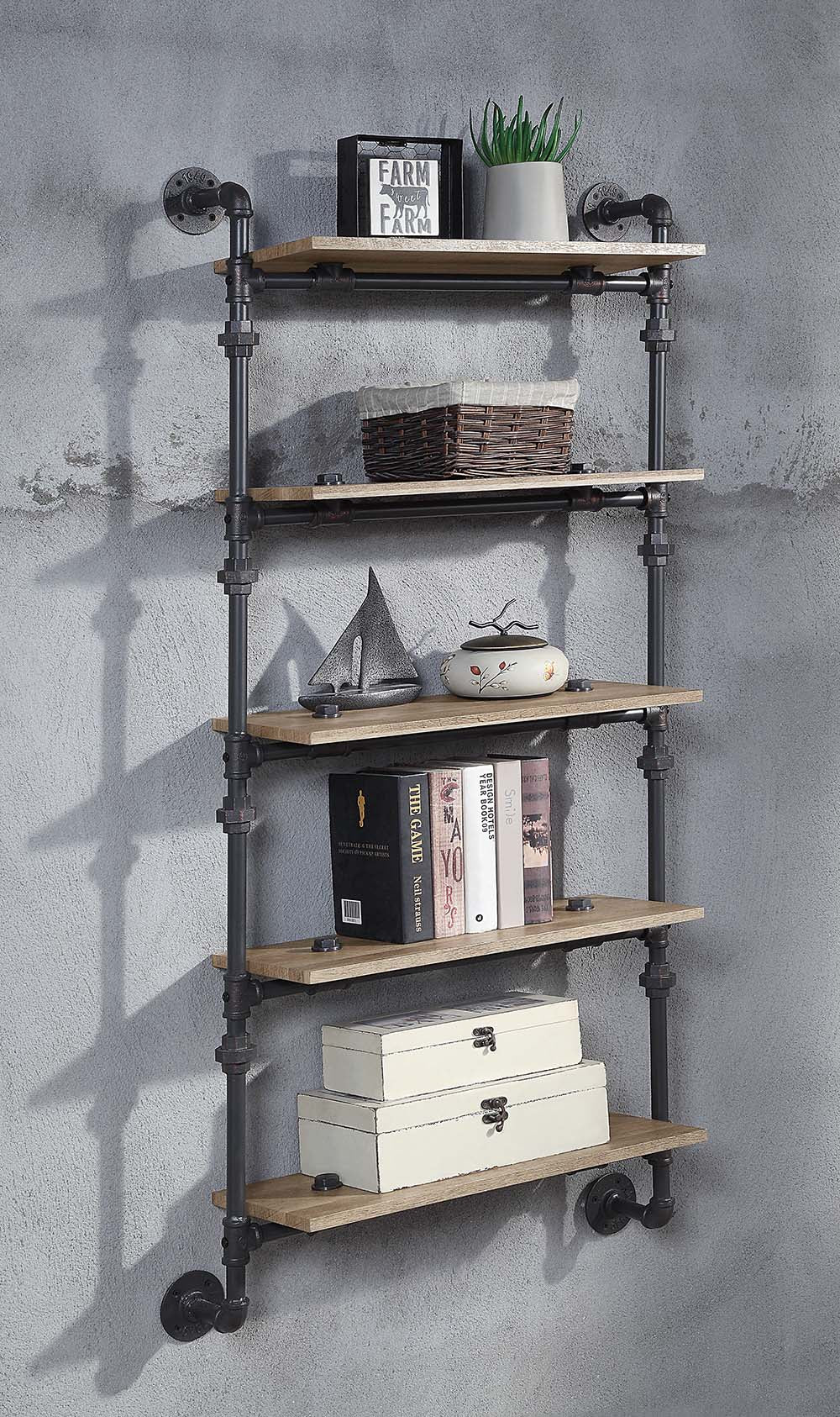 Brantley Wall Rack w/5 Shelves