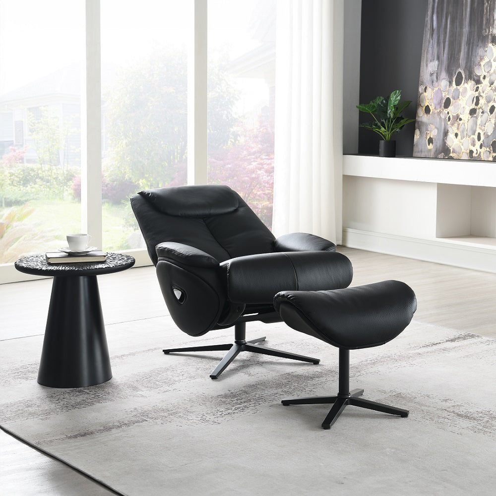 Labonita Accent Chair w/Swivel & Ottoman