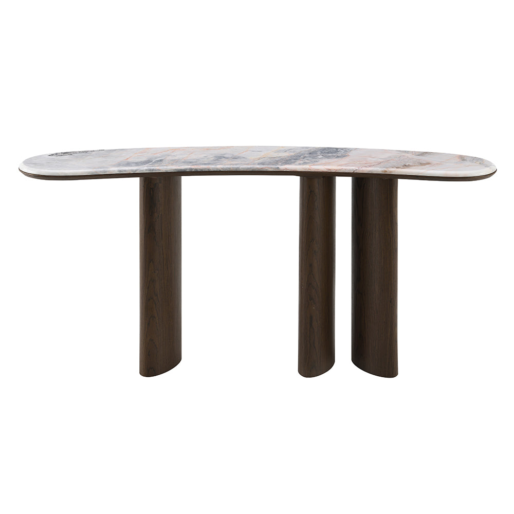 Hanale Console Table w/Natural Marble