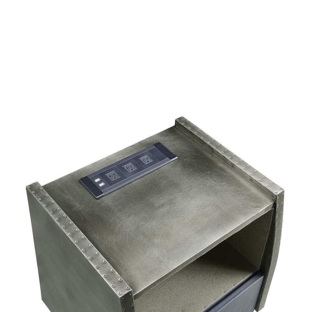 Doris Nightstand w/USB Port & Electric Lock