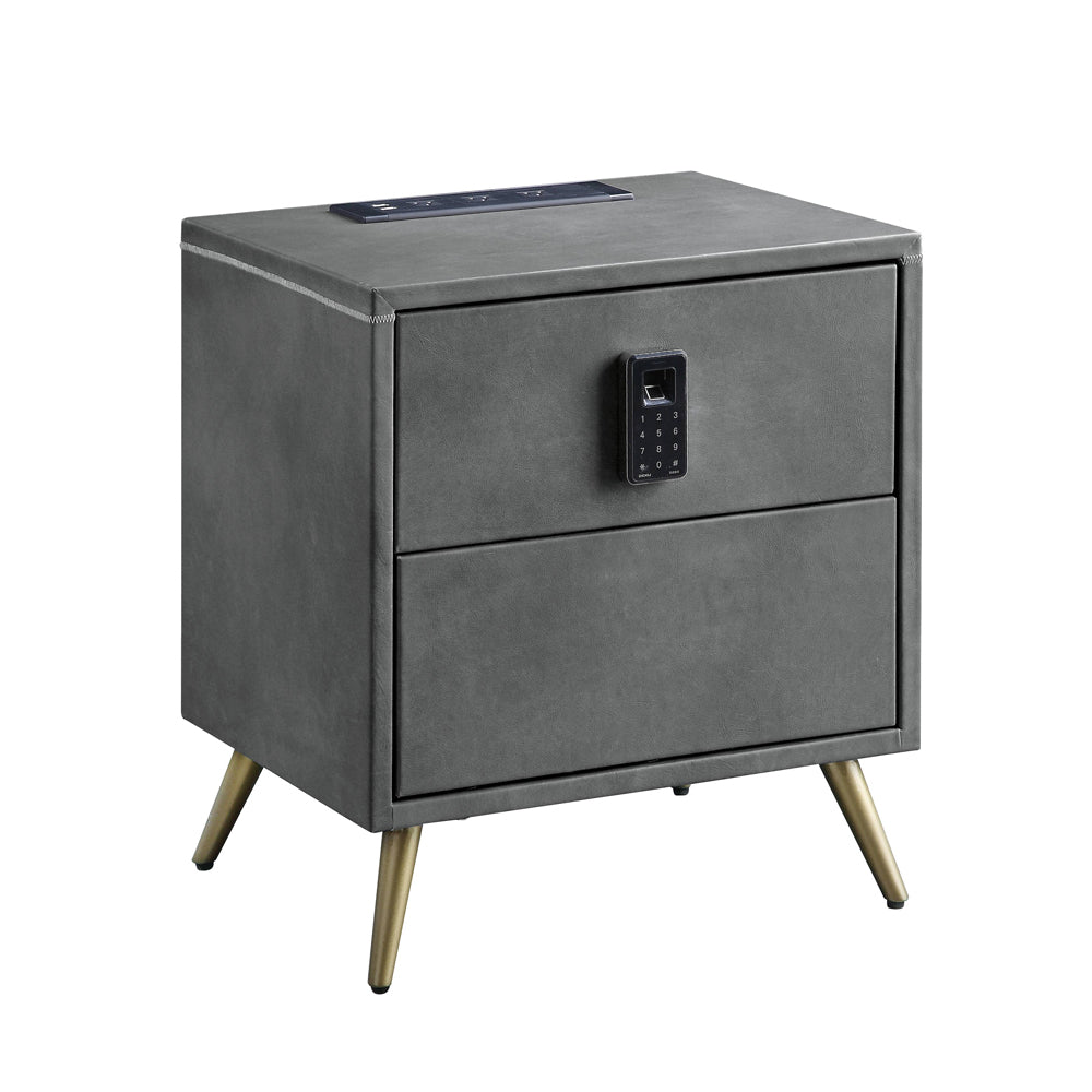 Doris Nightstand w/USB Port & Electric Lock