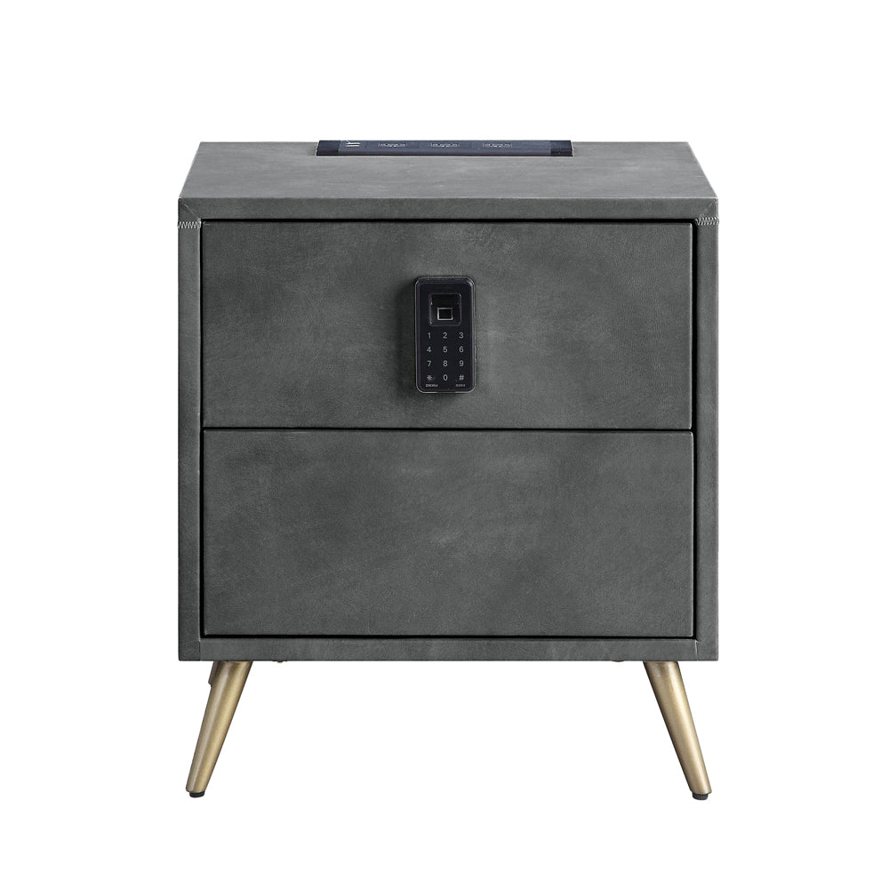 Doris Nightstand w/USB Port & Electric Lock