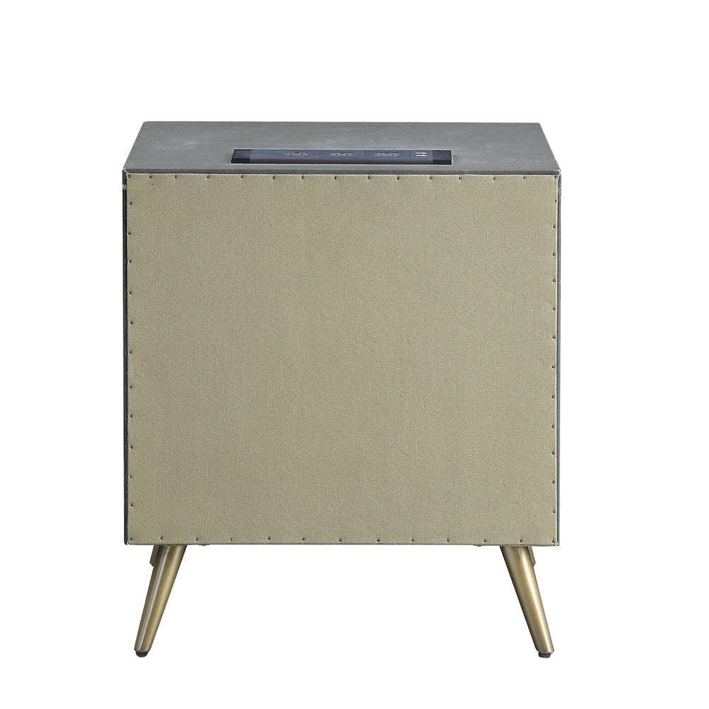 Doris Nightstand w/USB Port & Electric Lock
