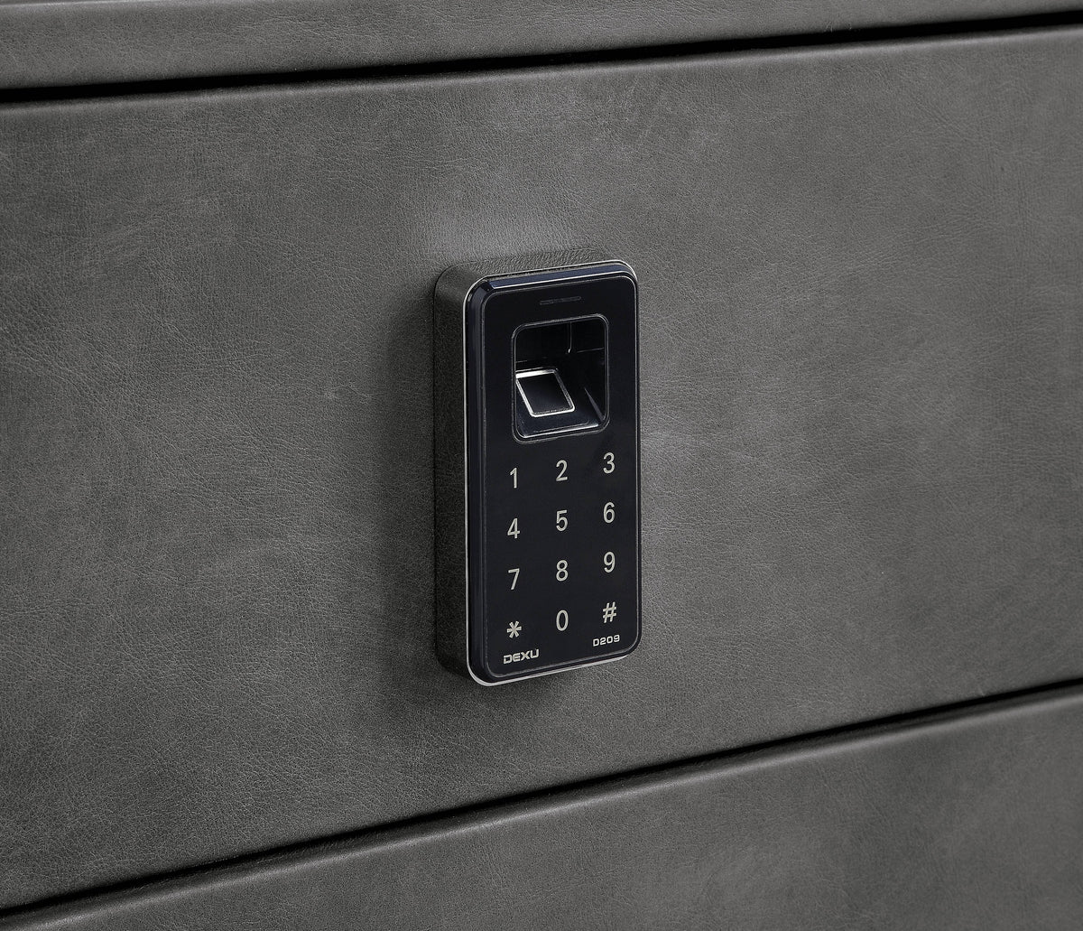 Doris Nightstand w/USB Port & Electric Lock