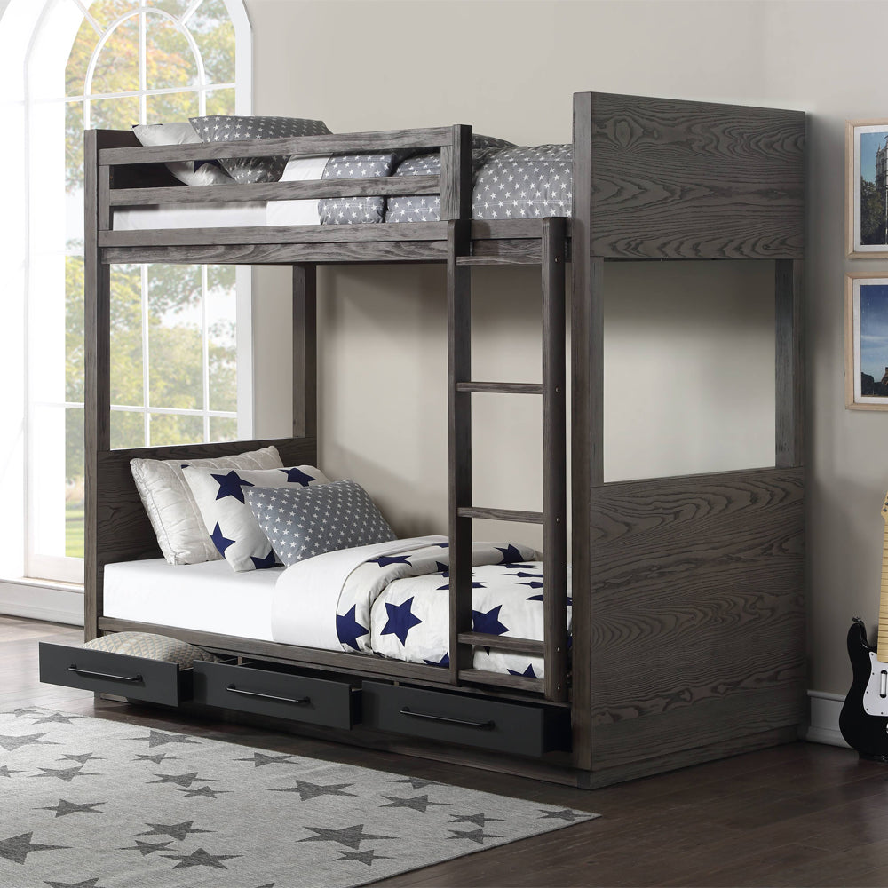 Estevon Bunk Bed (T/T) w/Storage