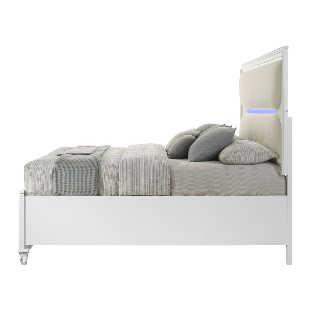 Tarian Eastern King Bed w/Storage & LED