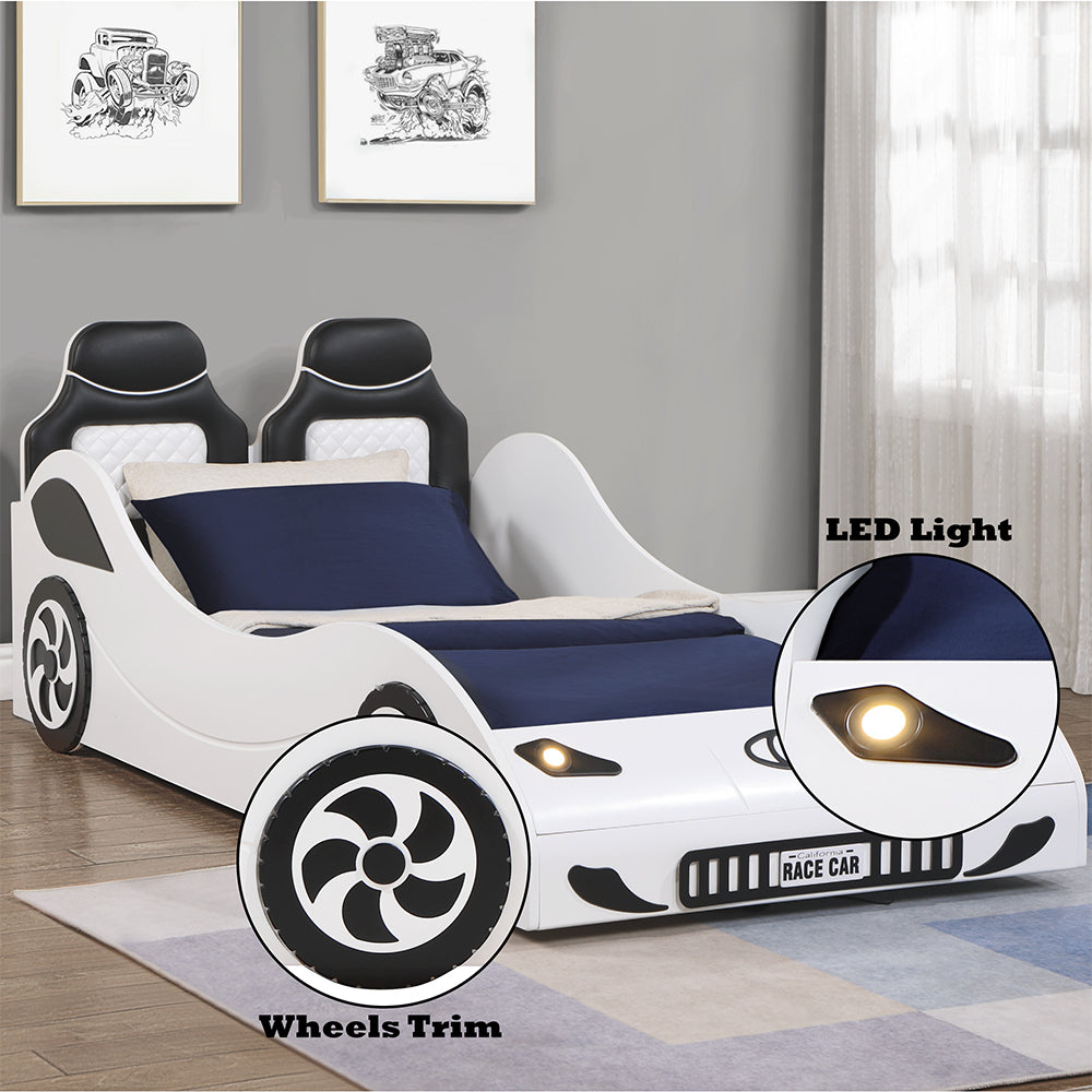 Colen Twin Car Bed w/LED