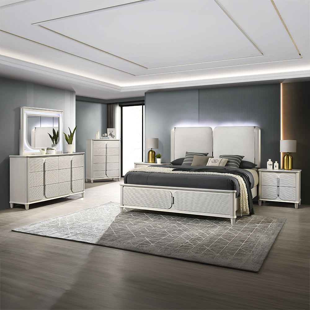 Laveda Eastern King Bed w/LED