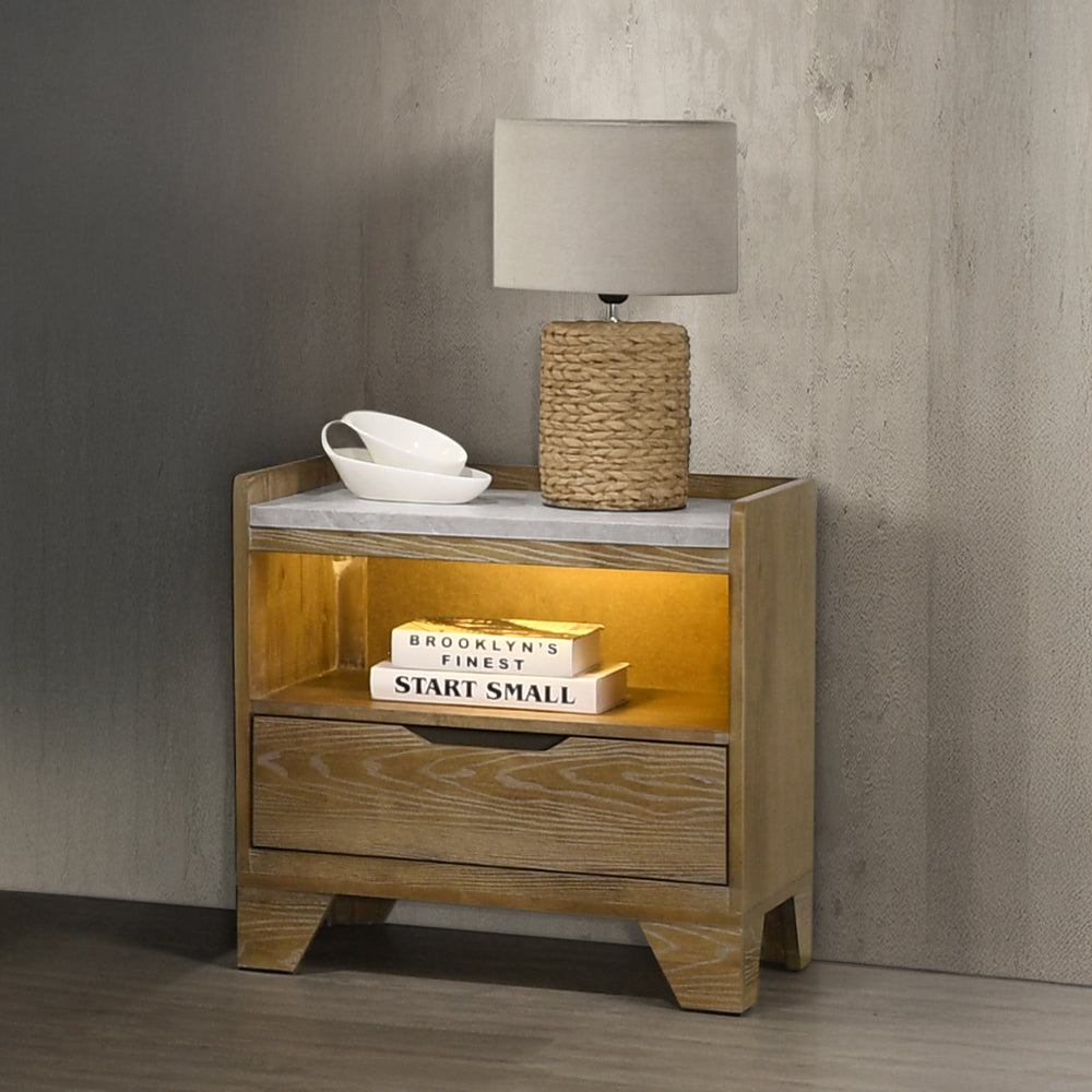 Garcia Nightstand w/LED & USB