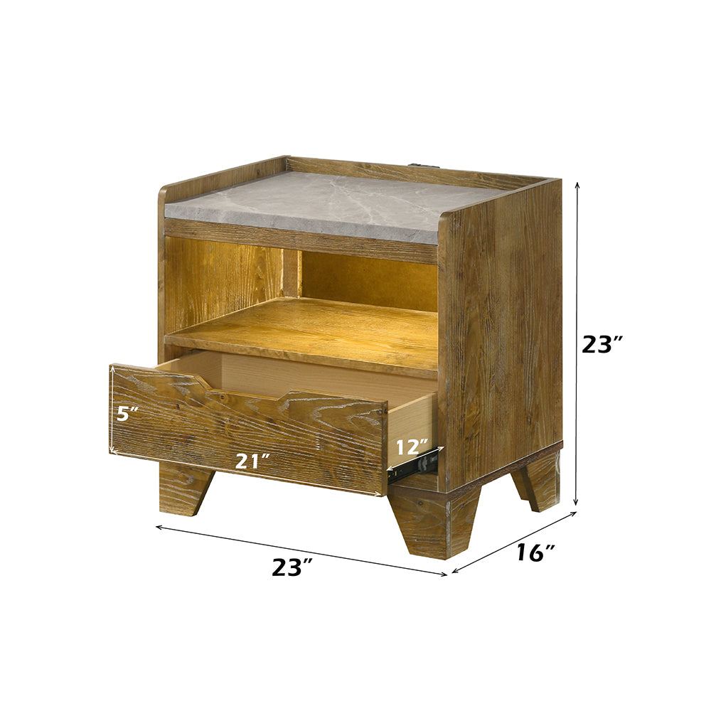 Garcia Nightstand w/LED & USB