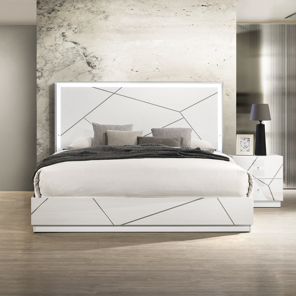 Esther Queen Bed w/LED