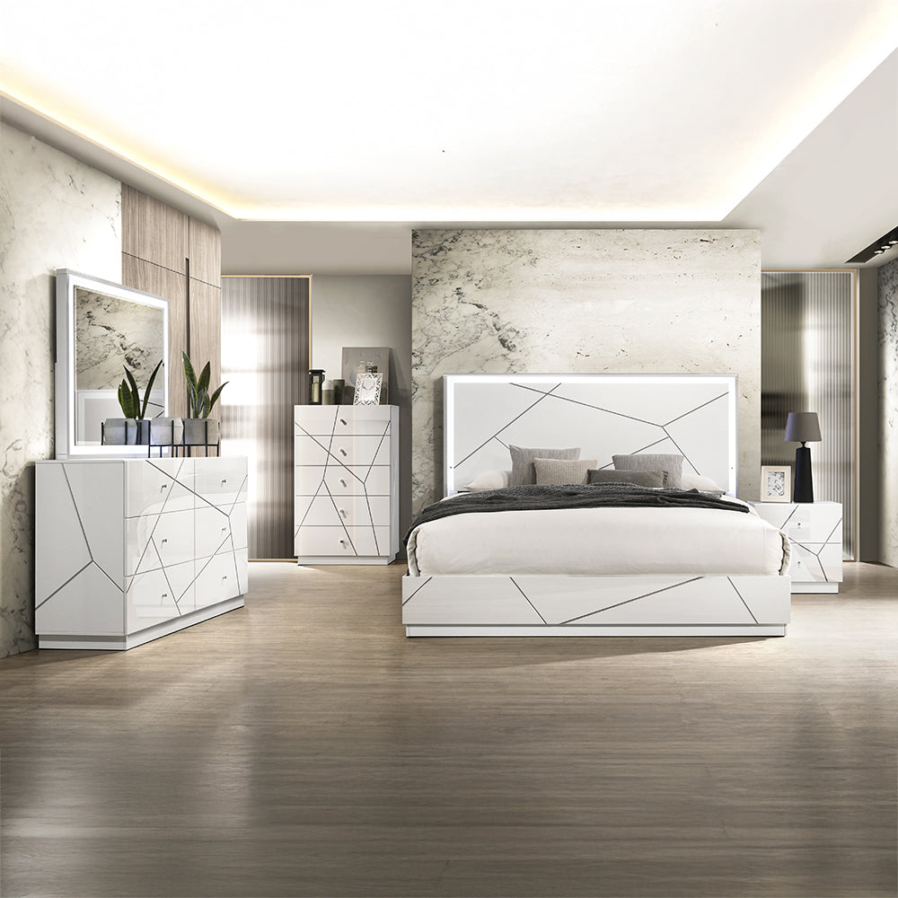 Esther Queen Bed w/LED