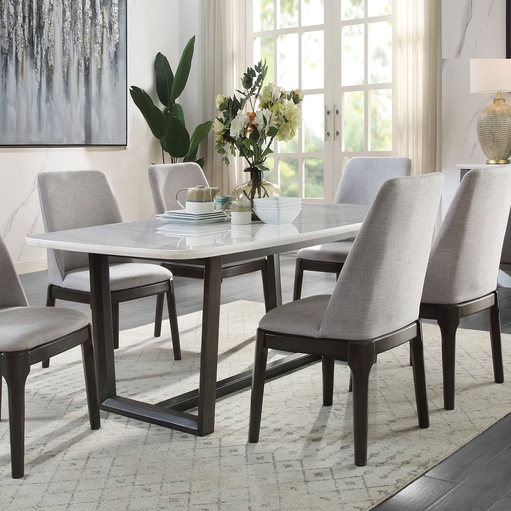 Madan Dining Table w/Natrual Marble Top