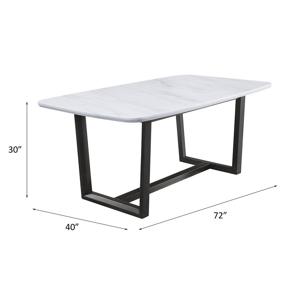 Madan Dining Table w/Natrual Marble Top