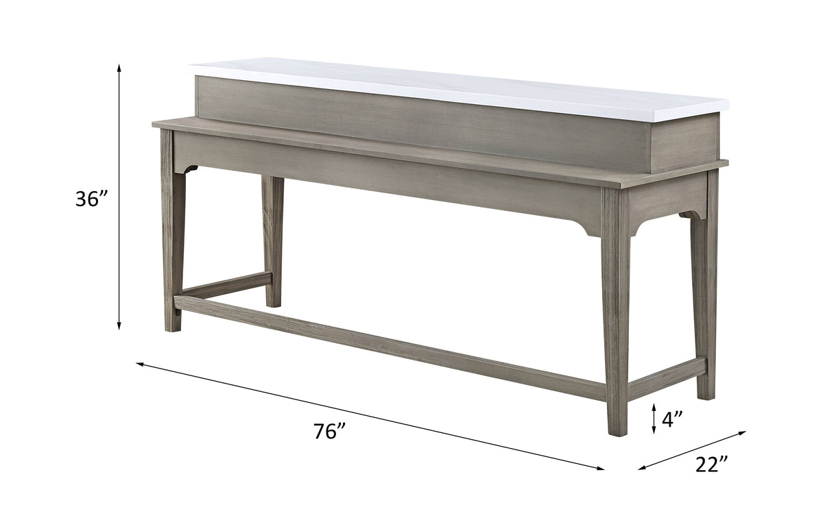 Wandella 4Pc Pack Counter Height Table Set w/USB Port