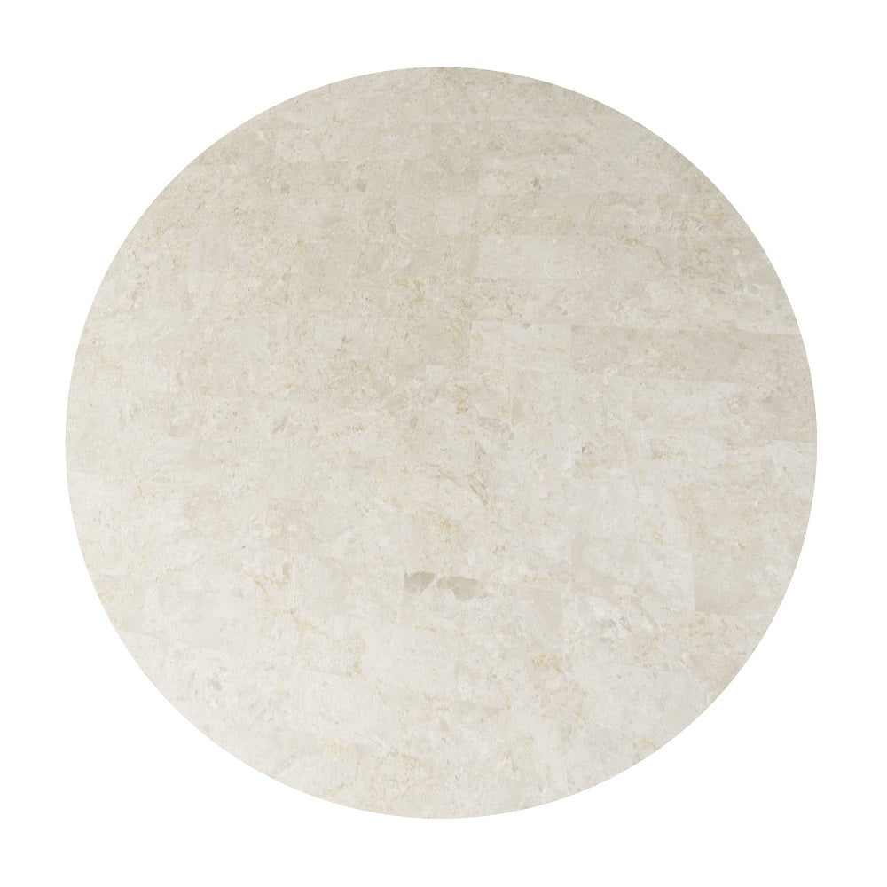Qwin Round Dining Table w/Natrual Marble Top