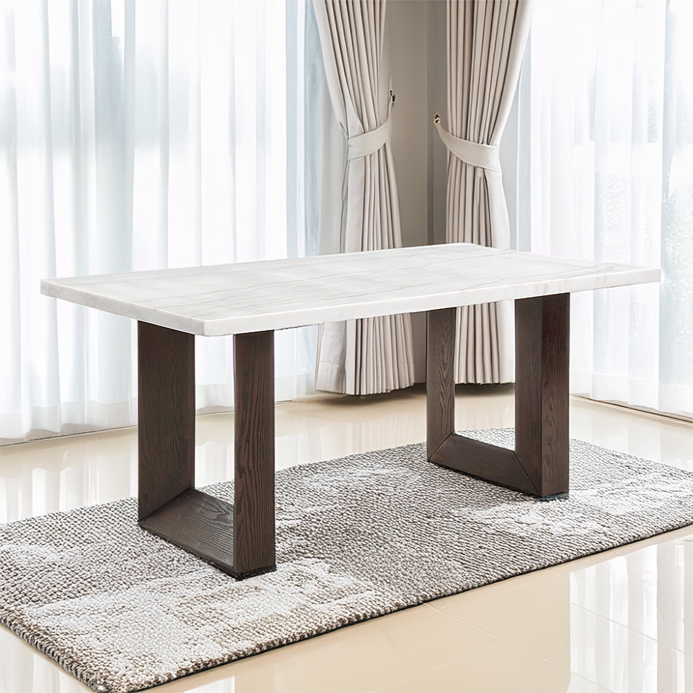 Edwyn Dining Table w/Natrual Marble Top