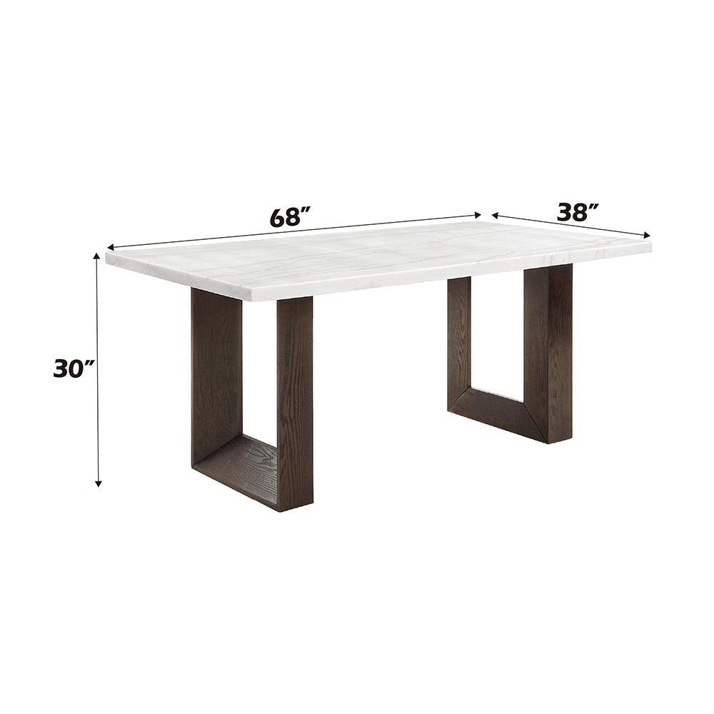 Edwyn Dining Table w/Natrual Marble Top