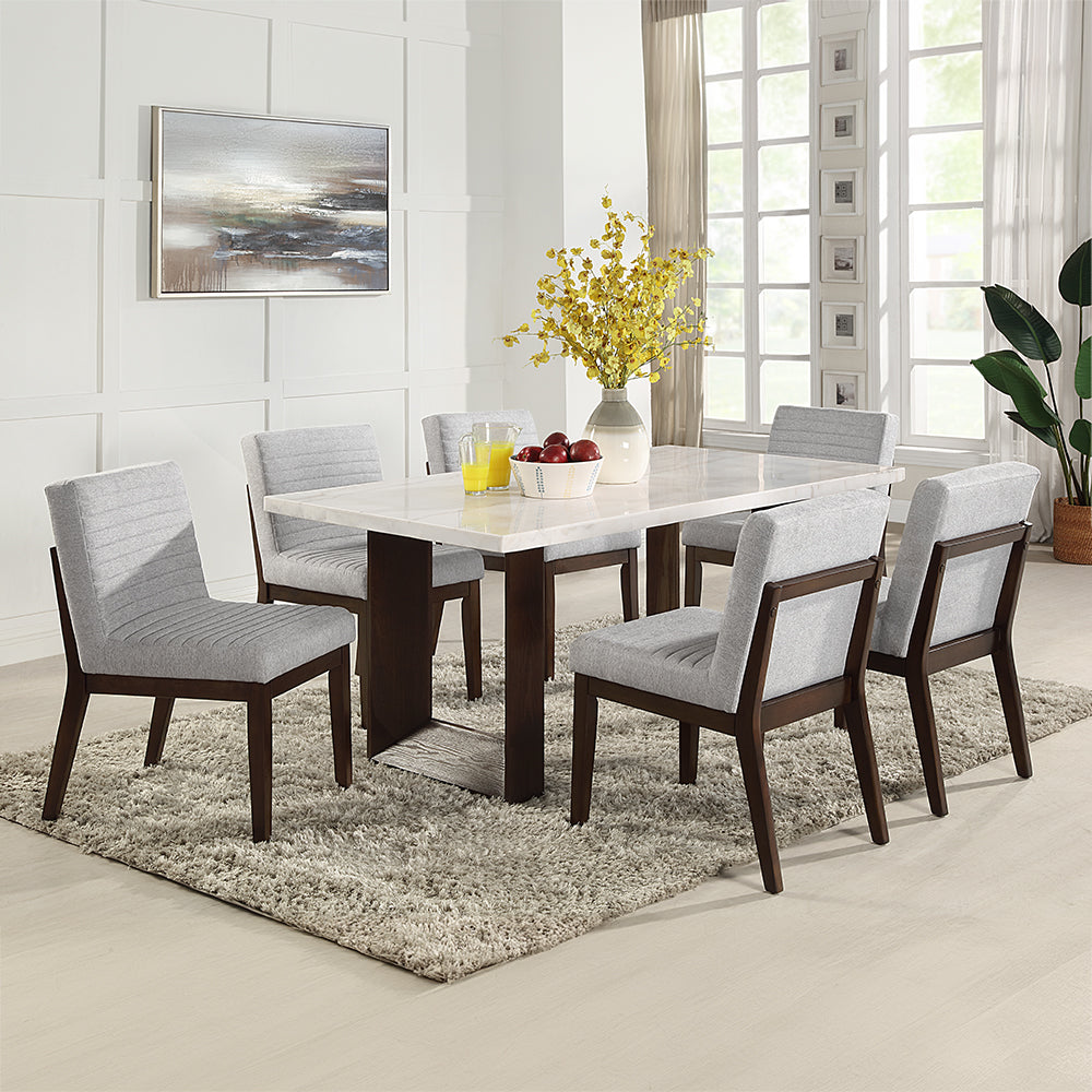 Edwyn Dining Table w/Natrual Marble Top