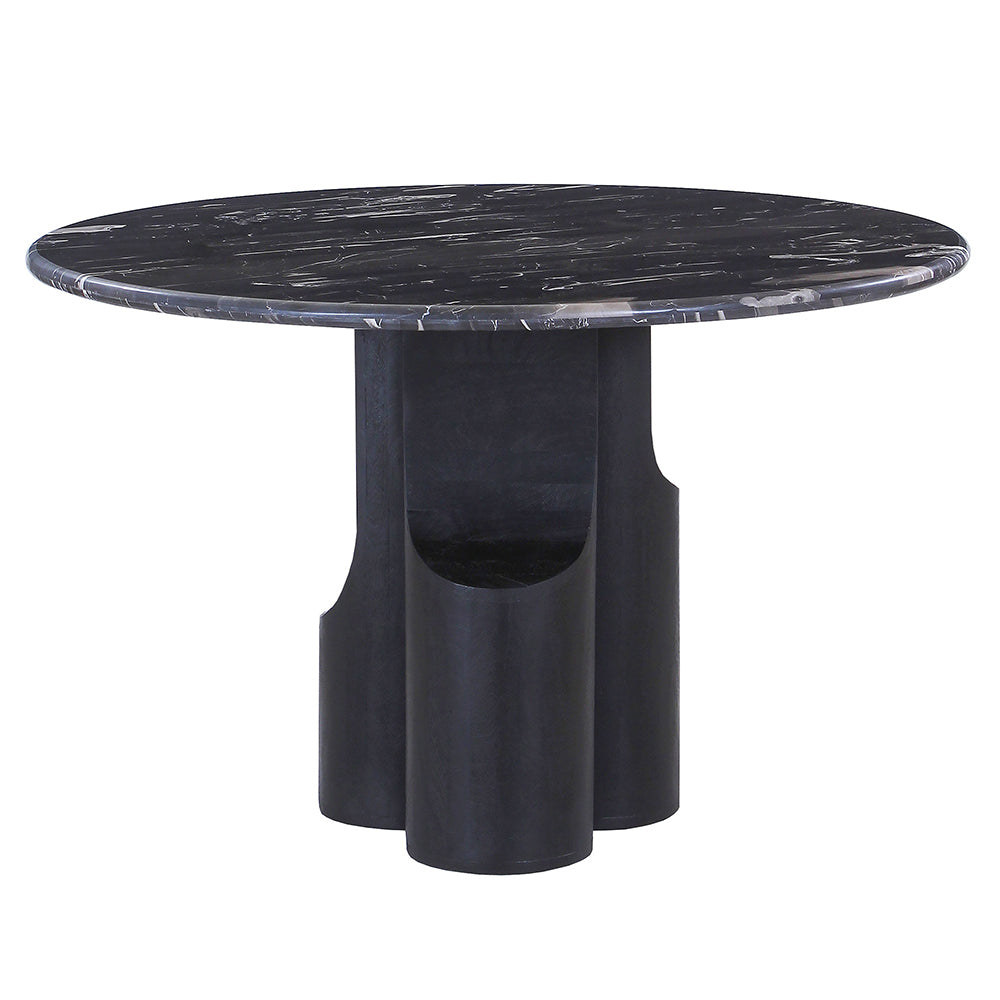 Kinton Round Dining Table w/Natural Marble Top