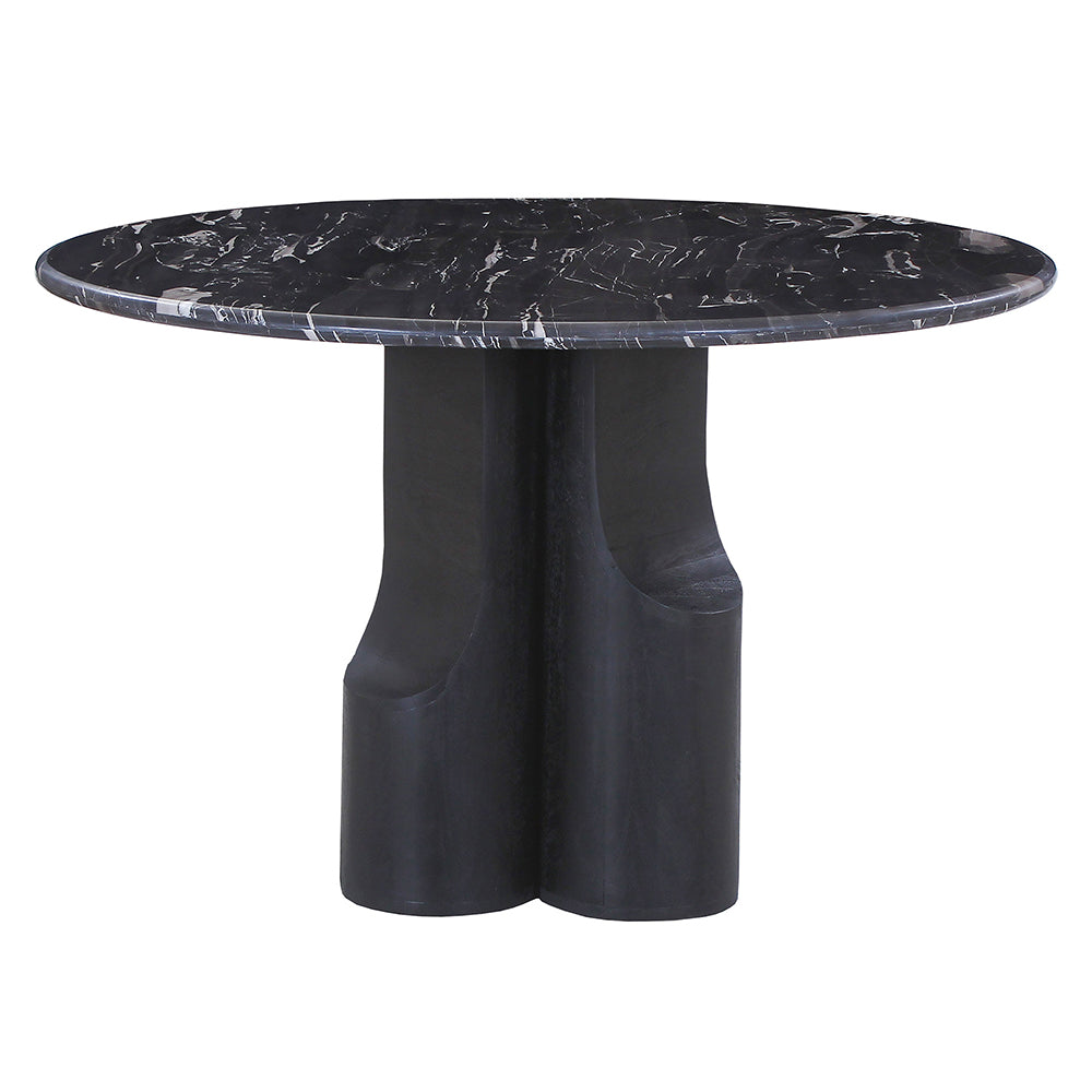Kinton Round Dining Table w/Natural Marble Top