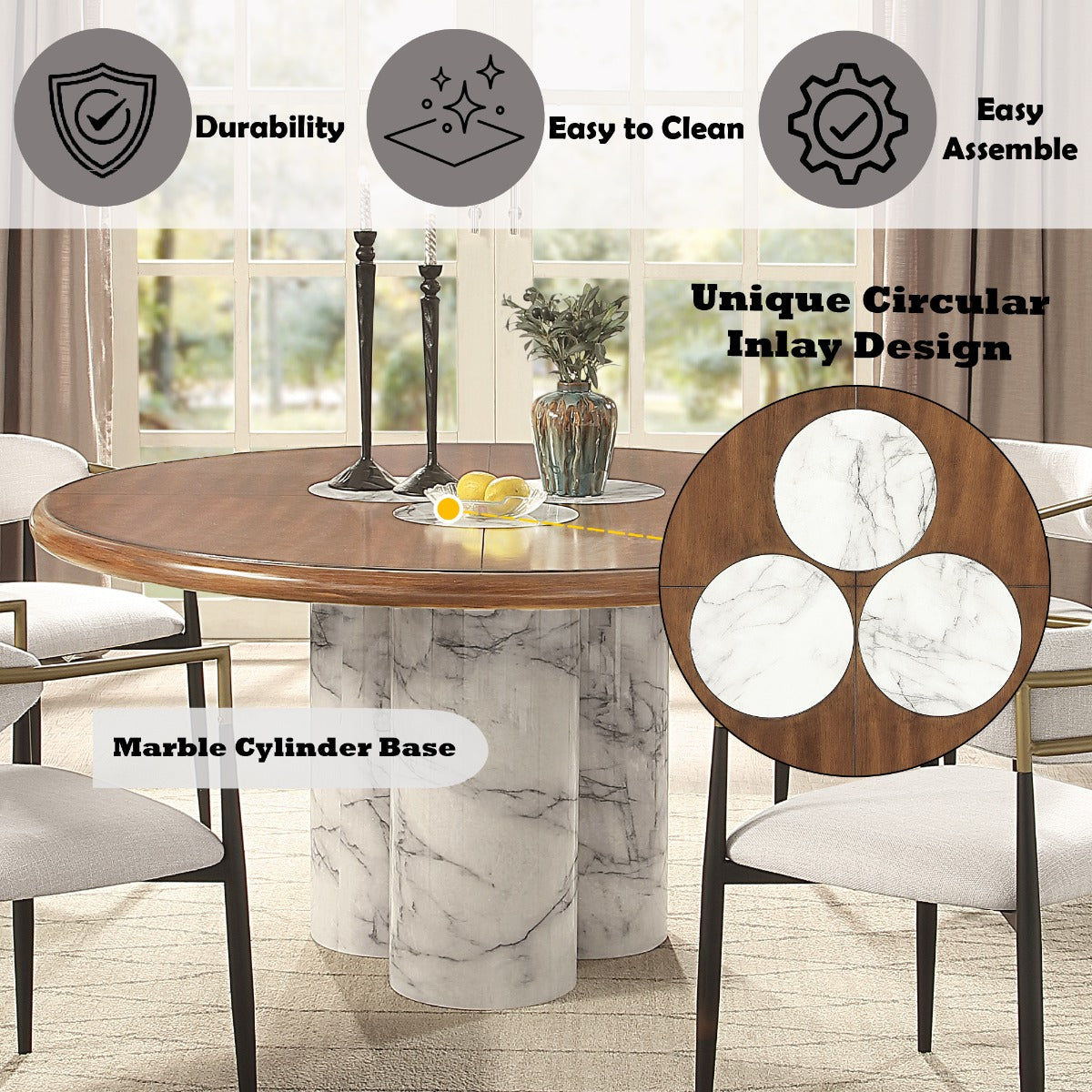 Harvey Round Dining Table