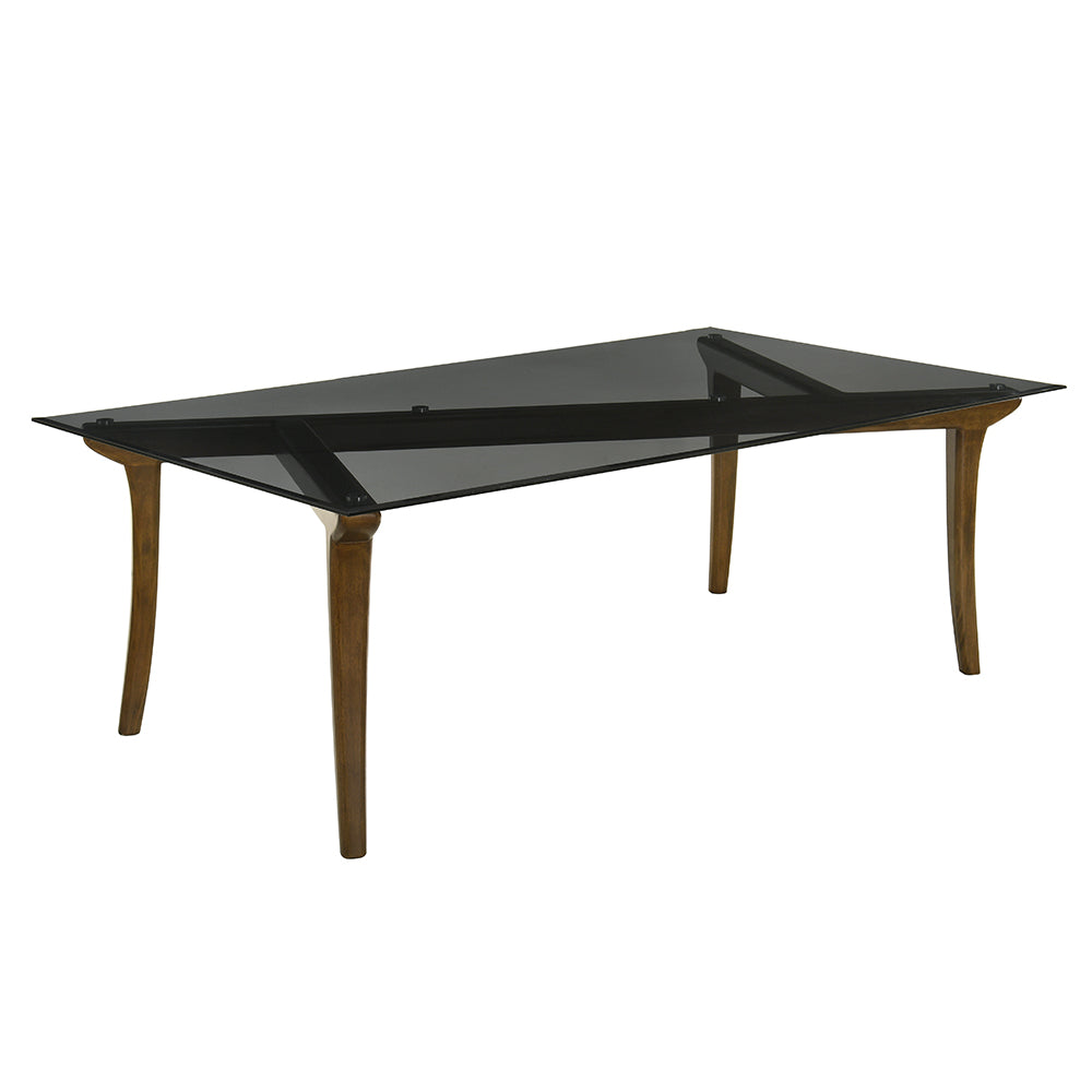 Danzel Dining Table w/Glasss Top