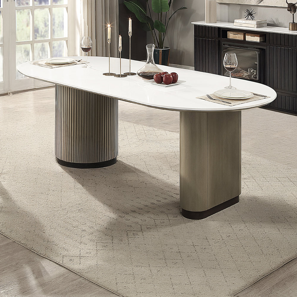 Clayten Dining Table w/Engineering Top