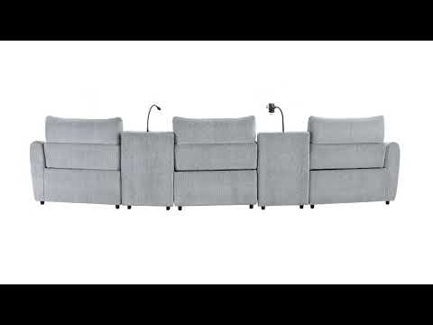 Fullar Modular Power Motion Armless Recliner