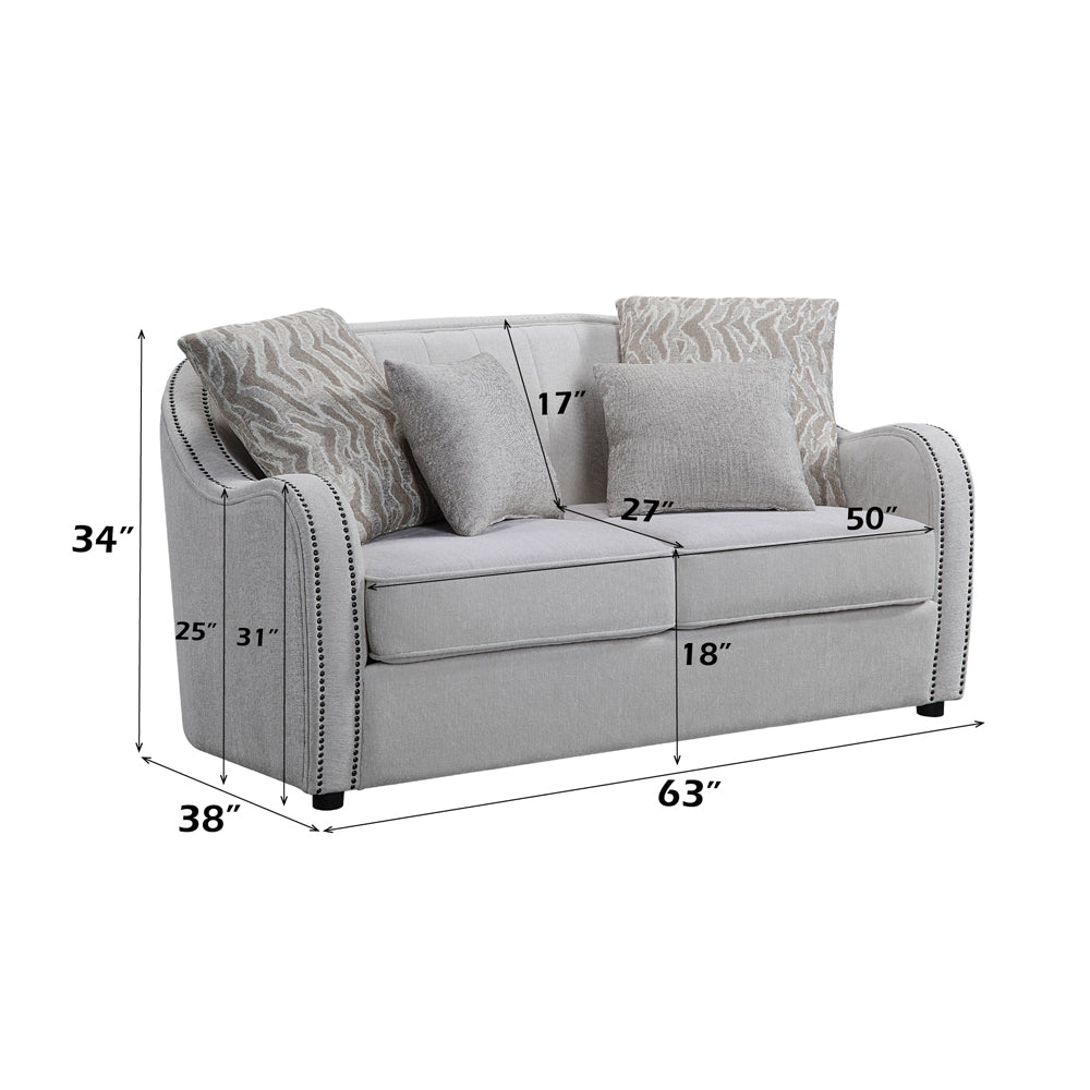 Mahler Loveseat w/4 Pillows