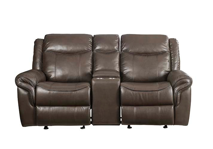 Lydia Motion Loveseat w/USB Port & Console