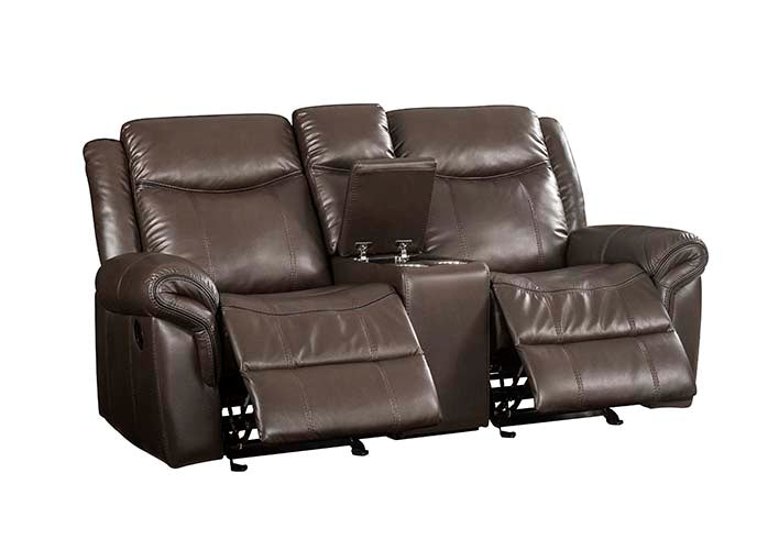 Lydia Motion Loveseat w/USB Port & Console