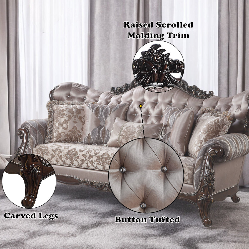 Benbek Sofa w/5 Pillows