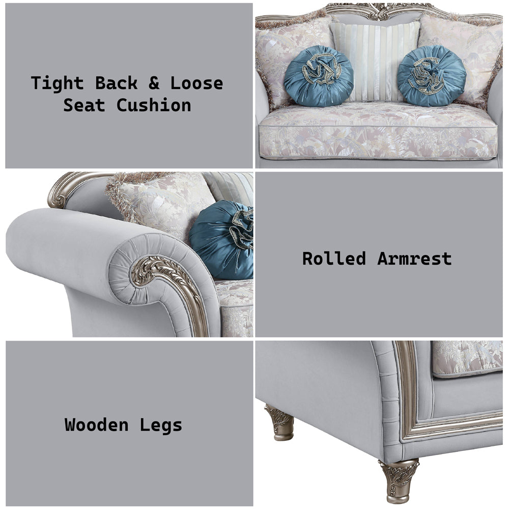 Pelumi Loveseat w/5 Pillows