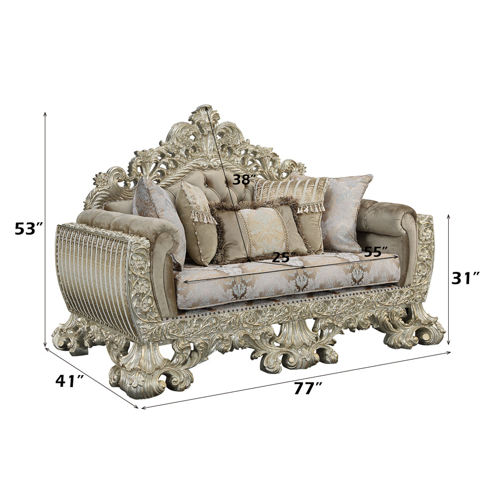 Sorina Loveseat w/5 Pillows