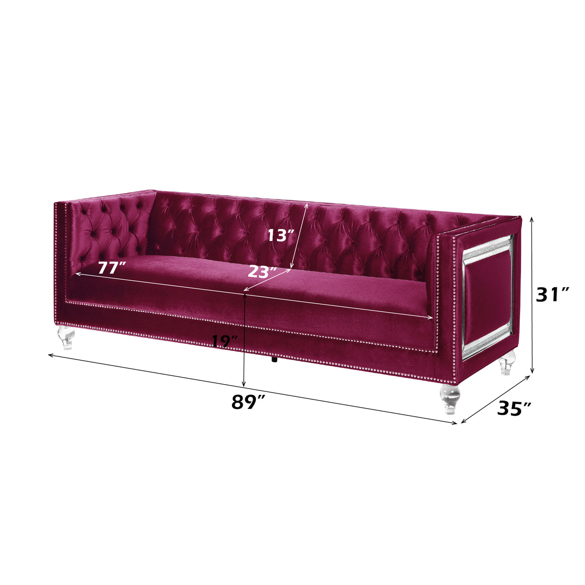 Heibero Sofa w/2 Pillows