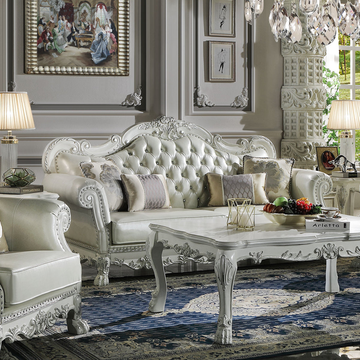 Dresden Sofa w/4 Pillows