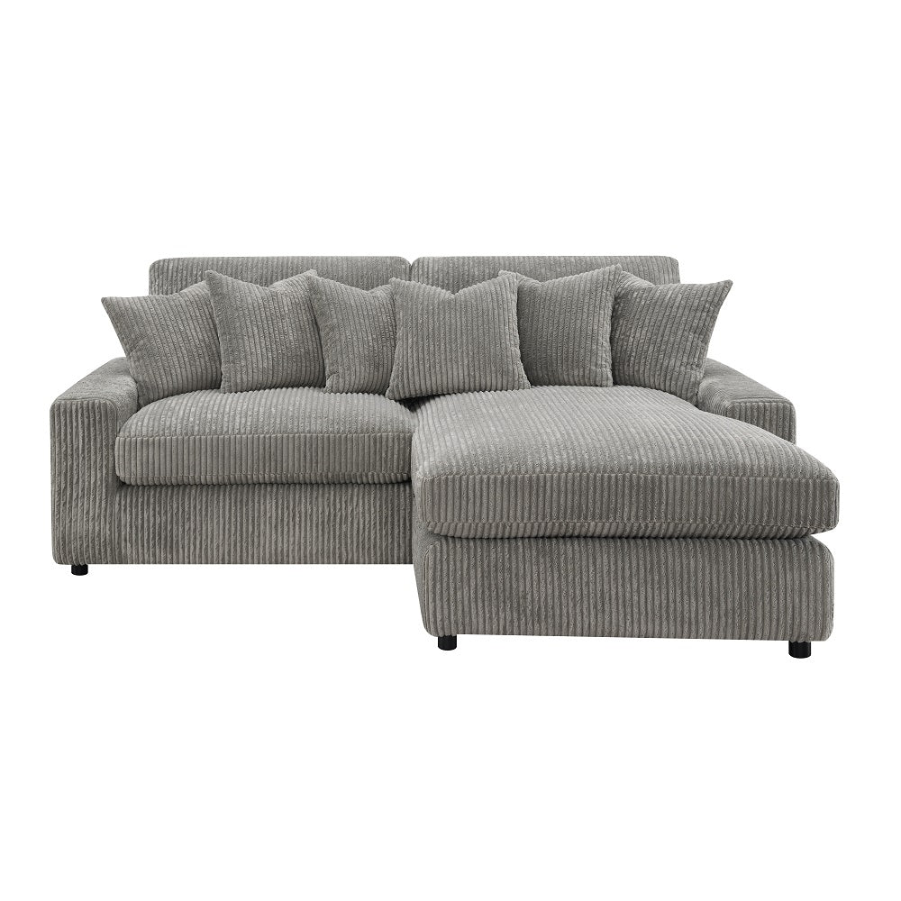 Tavia Reversible Sectional Sofa w/6 Pillows