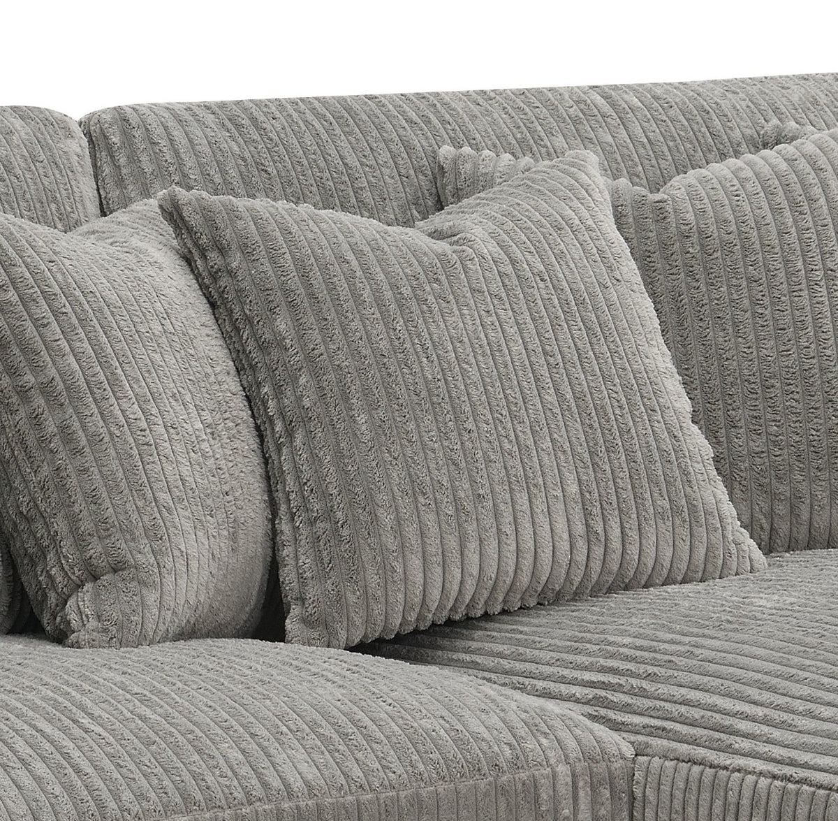 Tavia Reversible Sectional Sofa w/6 Pillows