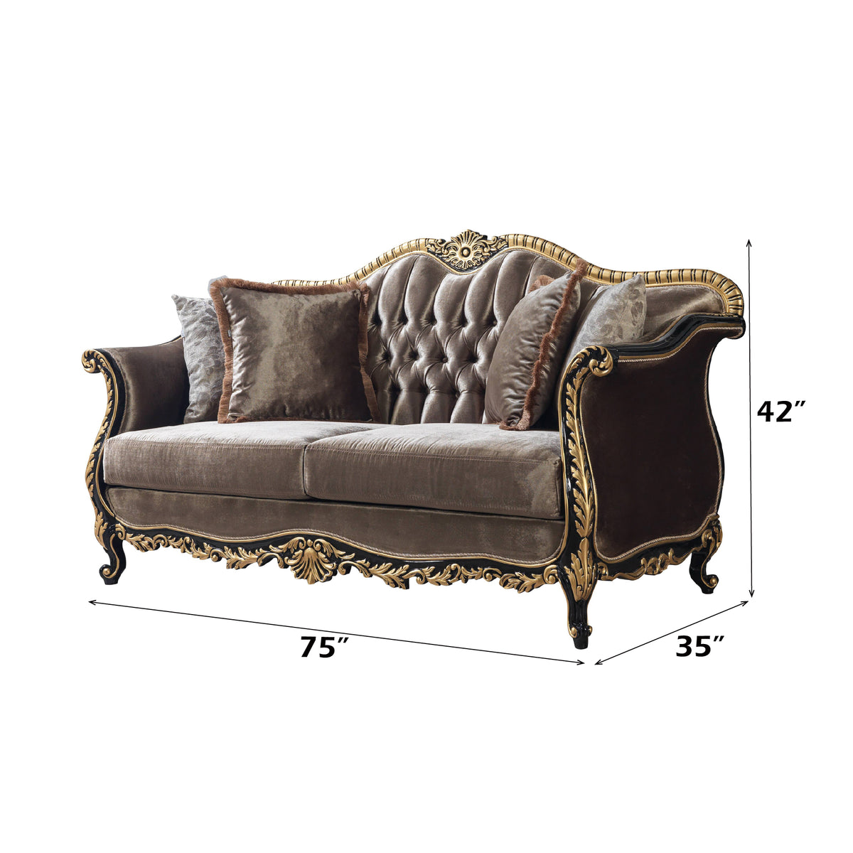 Betria Loveseat w/4 Pillows