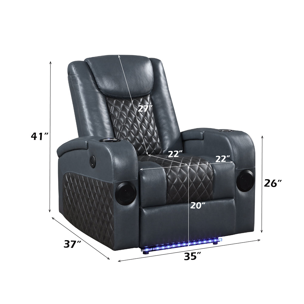 Alair Power Motion Recliner w/Bluetooth Speaker & Cooling Cup Holder