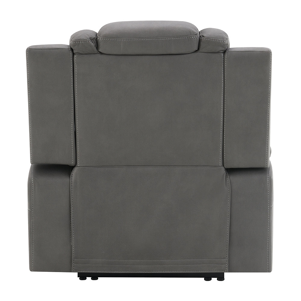 Leuco Power Motion Recliner w/Cup Holder, Control, LED & Power Headrest