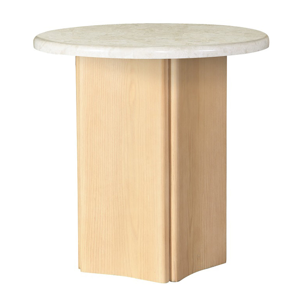 Qwin End Table w/Natrual Marble Top