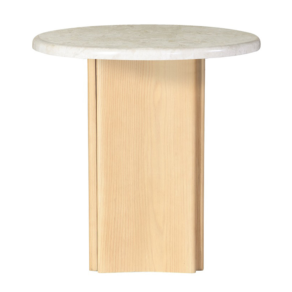 Qwin End Table w/Natrual Marble Top