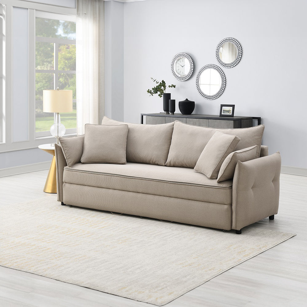 Irina Sofa w/Sleeper, Storage & 4 Pillows (Full)