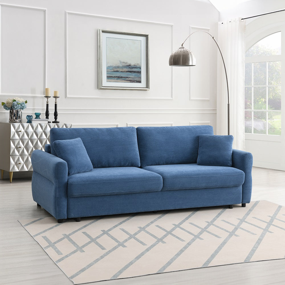 Haran Sofa w/Sleeper, Storage & 2 Pillows (Queen)